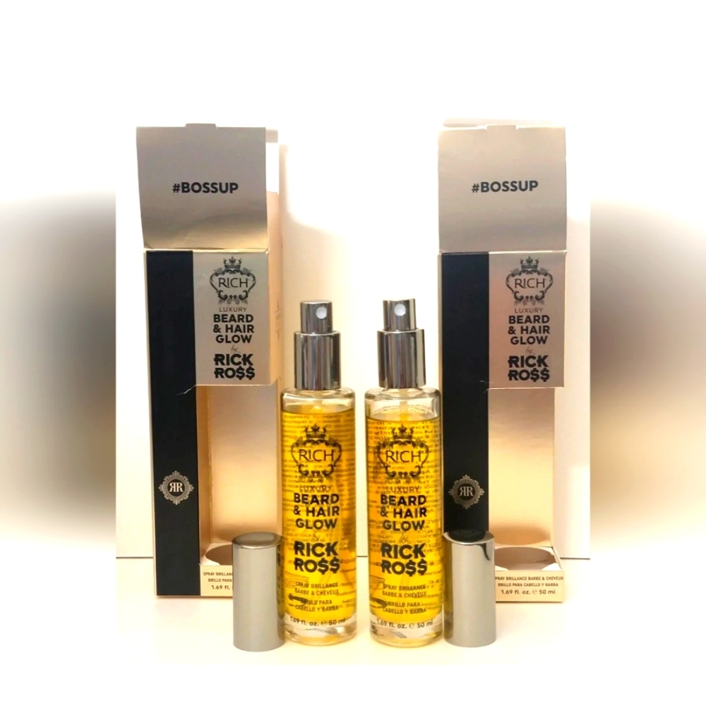 2 pk RICK ROSS RICH Luxury Bread & Hair Glow Spray 1.69 fl oz / 50 ml